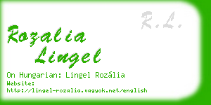 rozalia lingel business card